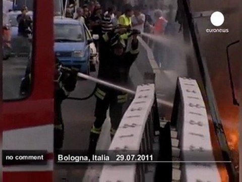 Traffic jam accident in Italy - no comment