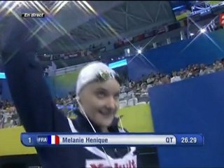 30/07/2011 : finale du 50m papillon (Mélanie Henique)