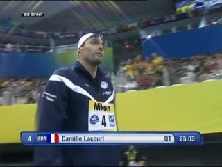 30/07/2011 : demi-finale 50m dos (Camille Lacourt)