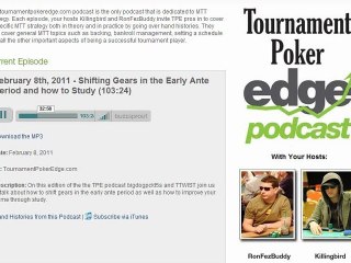 Tournament Poker Edge Podcast