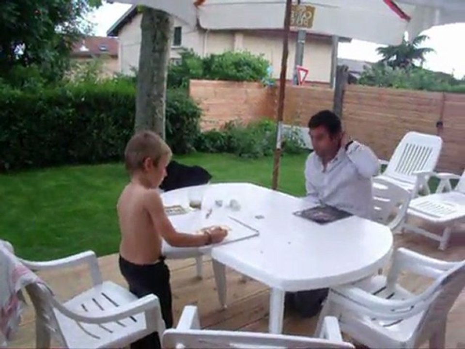 lucas peint son papa