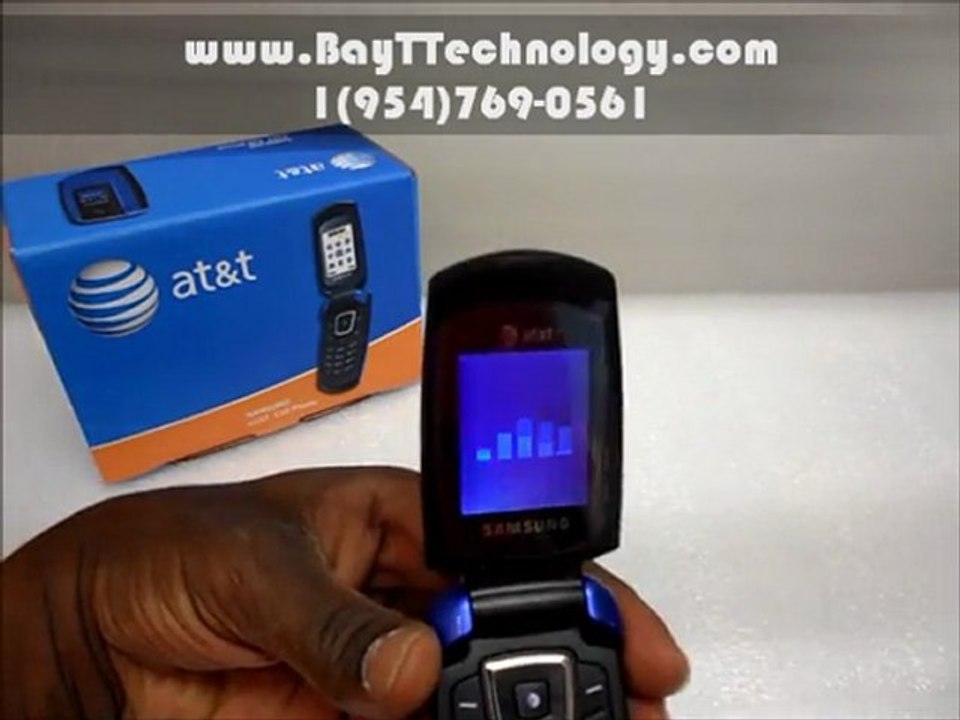Unlocked sgh-a167 Blue Flip cell phone