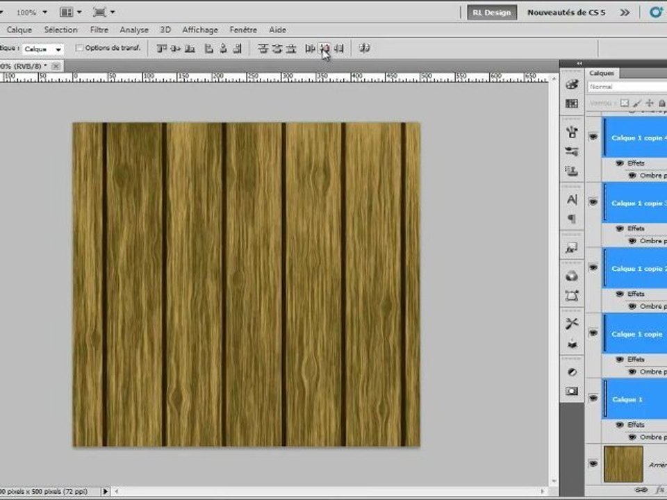 Tuto 10- réalisation d'une texture de bois v2 ( photoshop )