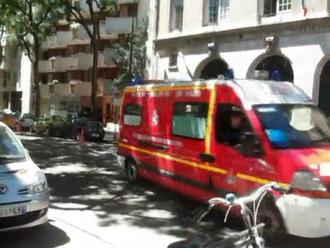 départ bspp vsav 72 CHARONNE