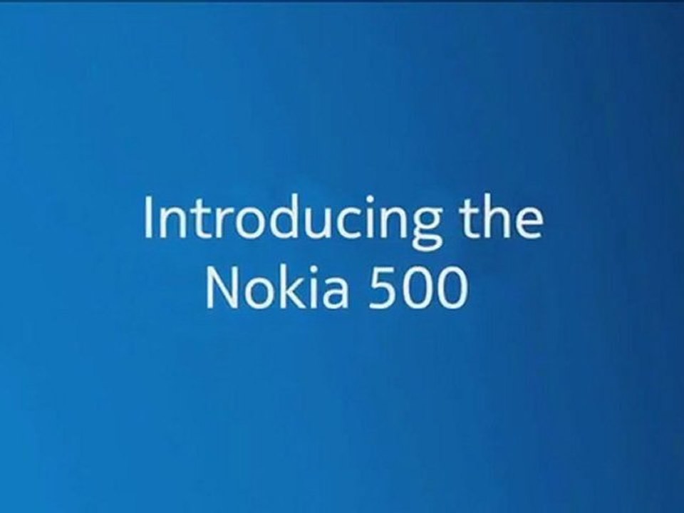 ‪Meet the Nokia 500‬‏