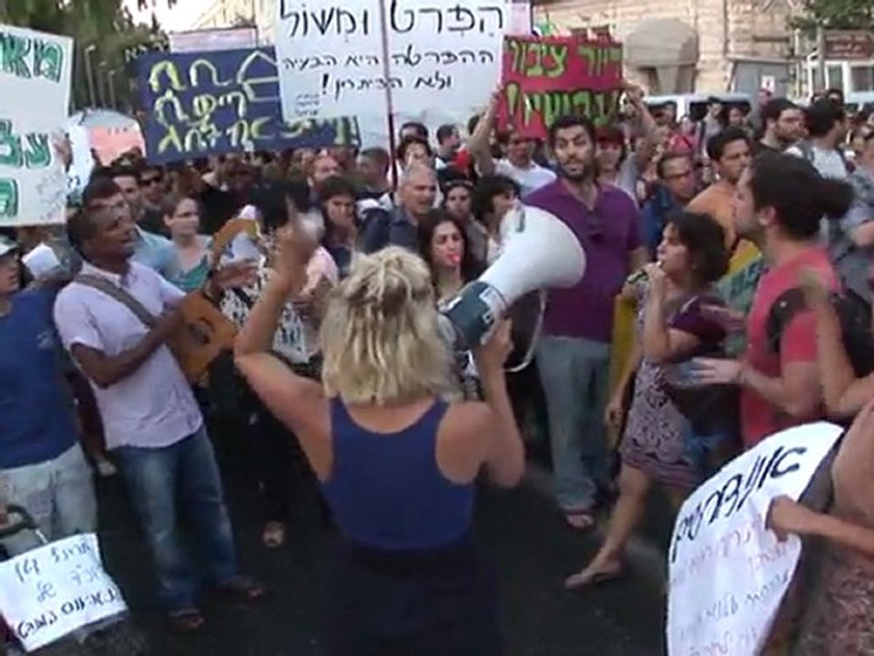 Massenproteste in israel gegen soziale ungleichheit