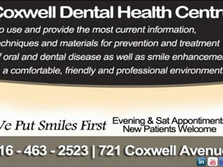 Dental Services Coxwell Dental Health Centre Location - 721 Coxwell, TORONTO, ON