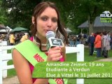Amandine Zeimet Gagnante Miss Trophée Vert à Vittel, le 31 juillet 2011