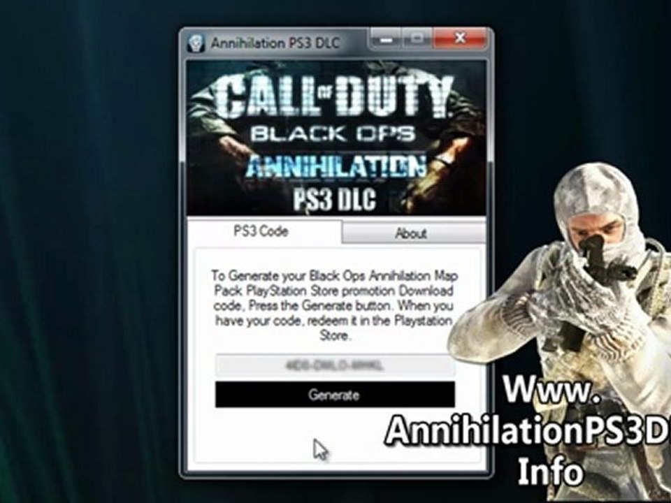 Get Free Black Ops Annihilation Map pack PS3 DLC Code