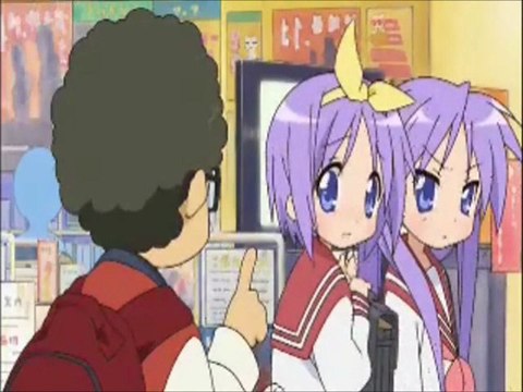 Lucky Star - Tsukasa Getting Her Picture Taken (English Dub)