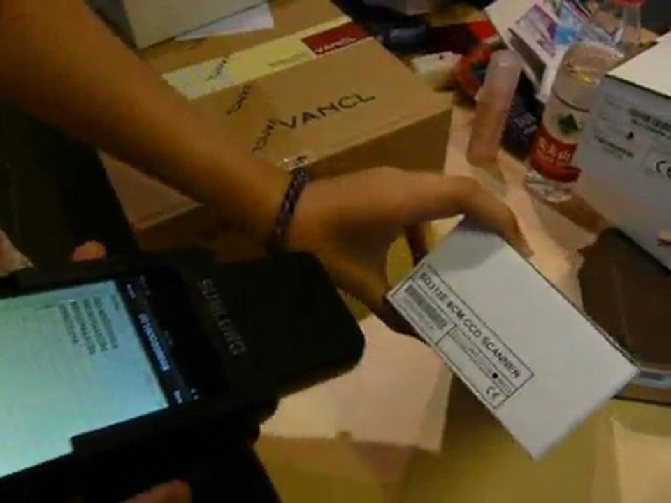 What's this? Portable barcode reader for IPHONE SL- MS30