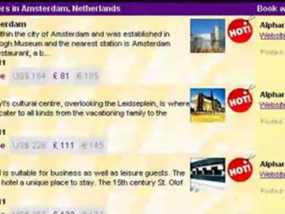 Amsterdam - Attractive Offers On Cheap Holidays Packages