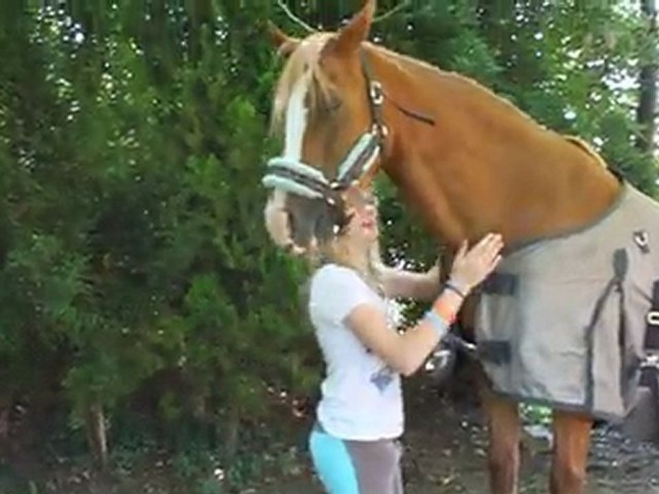 Flicka grimpe sur le plot !♥