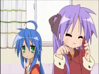 Lucky Star - Kagami's Phone Talking (English Dub)