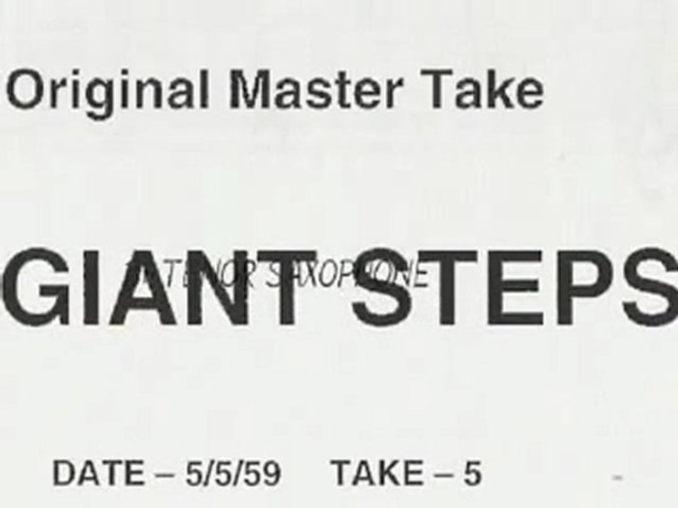 Giant Steps by John Coltrane