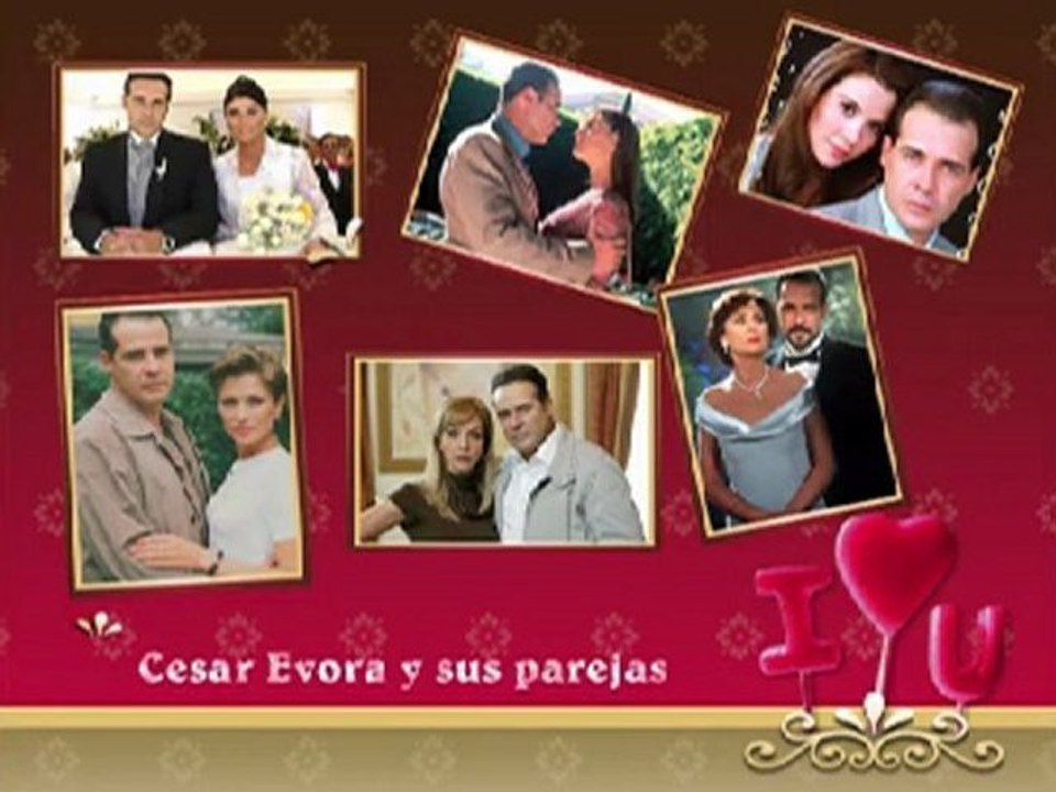Cesar Evora y sus parejas