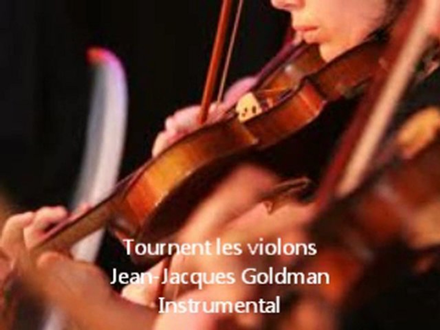 Tournent les violons Instrumental - Vidéo Dailymotion