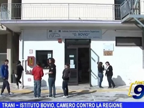 Trani | Istituto Bovio, Camero contro regione