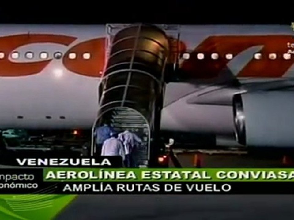 Aerolínea estatal CONVIASA amplía sus rutas de vuelo