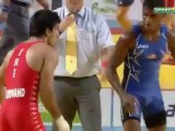 Unbelievable Take-Down in a Greco-Roman Wrestling