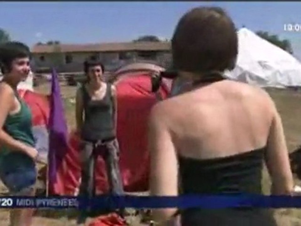 Reportage de France 3 Midi Pyrénées sur le camp des Jeunes Féministes d'Europe