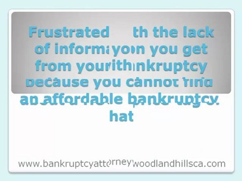 Bankruptcy Attorney Woodland Hills CA