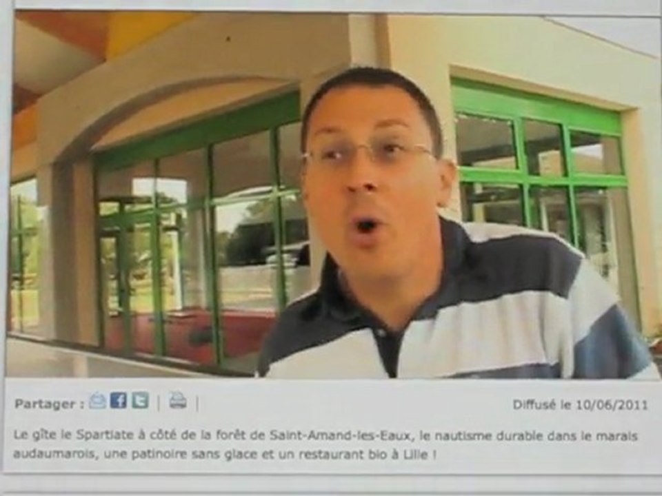 Reportage Wéo sur la patinoire écologique de Pérenchies