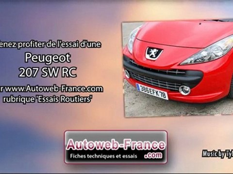 Essai Peugeot 207 SW RC - Autoweb-France