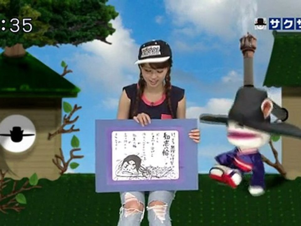 sakusaku 110803 1 メイクさん、サクサクのパネルの方がデカイとお怒りです、の巻