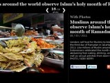 Muslims around the world observe Islam's holy month of Ramadan 2011