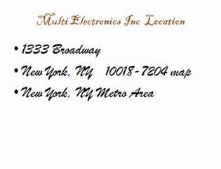 Multy Electronic Inc Multy Electronics complaints