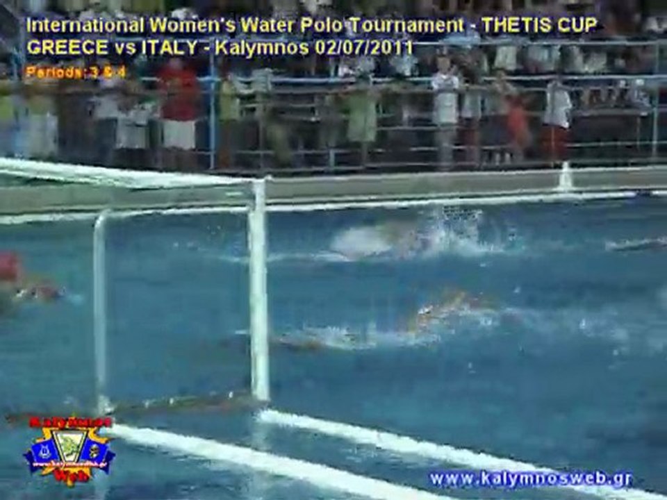THETIS CUP - Women's International Water Polo Tournament - GREECE vs ITALY - Periods: 3 - 4