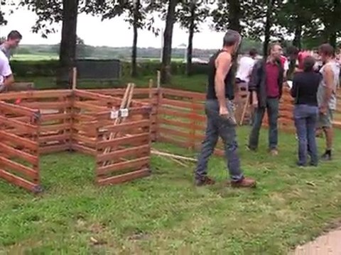 Les préparations du 49ème concours du moutons charolais à Palinges