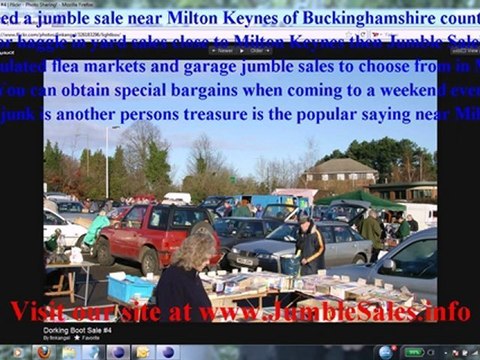 Milton Keynes Jumble Sales with Flea Markets near Buckinghamshire