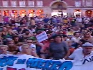 Los 'indignados' volverán a Sol mañana a mediodía desde la Plaza de Oriente