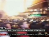 Indignados continuarán movilizaciones en Madrid