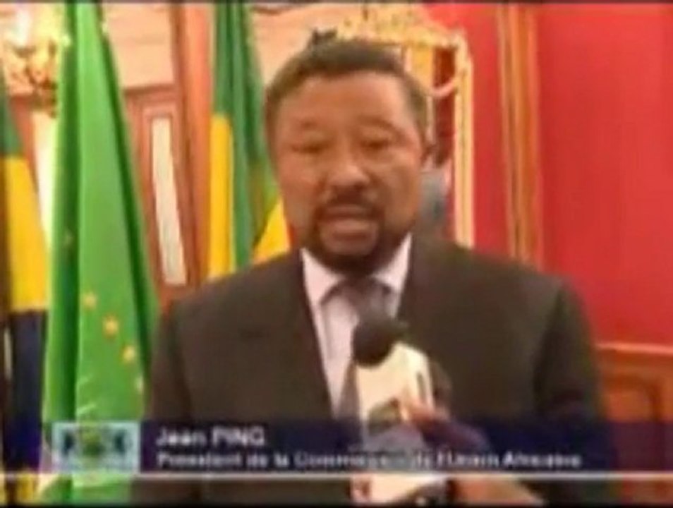 Audience du Président Ali Bongo Ondimba avec le Président de la Commission de l'Union Africaine Jean Ping