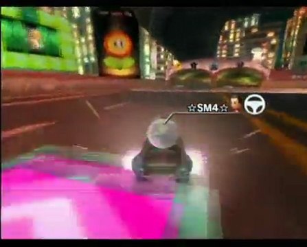 Mario Kart Wii - Fantôme perso - Route Clair-de-lune (Crache-feu)