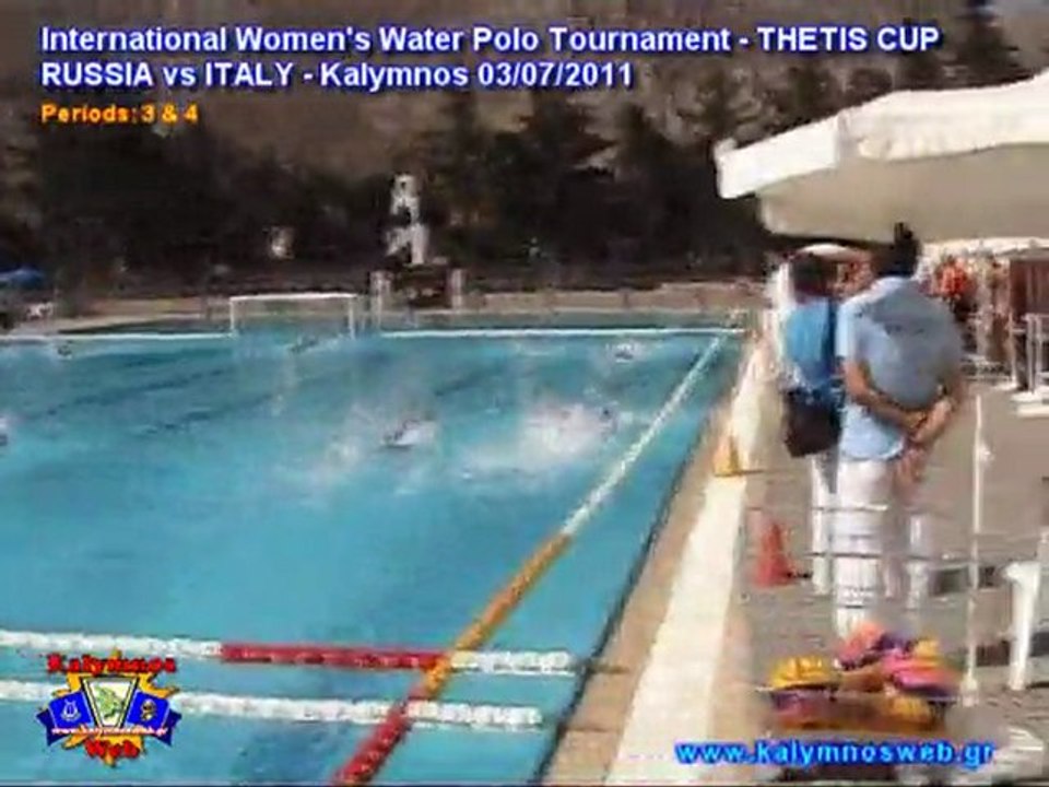 THETIS CUP - Women's International Water Polo Tournament - RUSSIA vs ITALY - Periods: 3 - 4