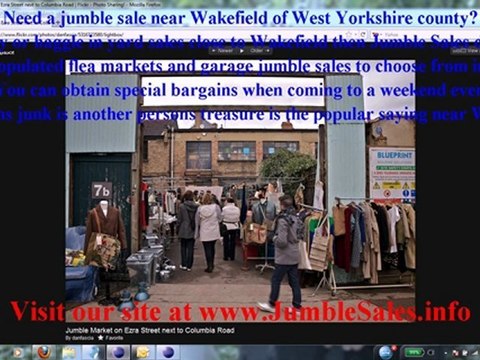 Wakefield Jumble Sales with Flea Markets near West Yorkshire
