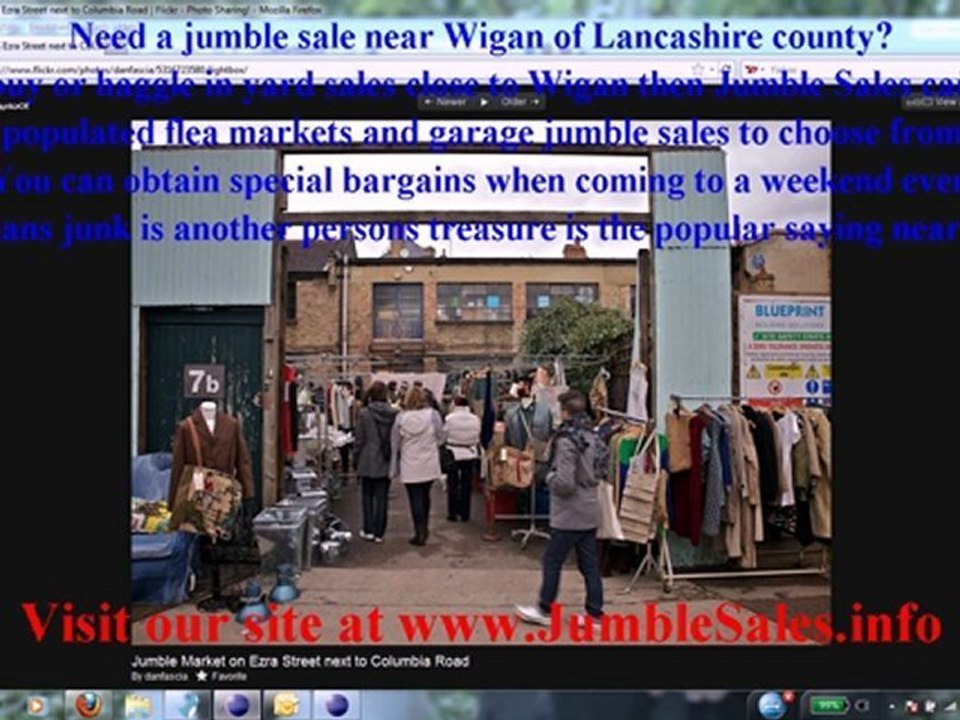 Wigan Jumble Sales with Flea Markets near Lancashire