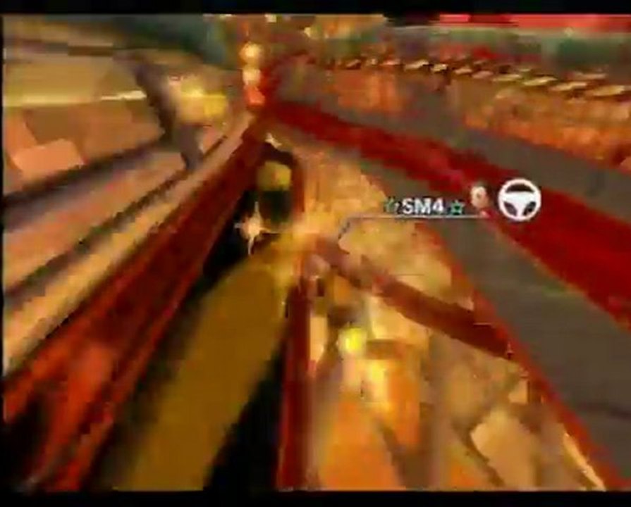 Mario Kart Wii - Fantôme perso - Château de Bowser (Blue Falcon)