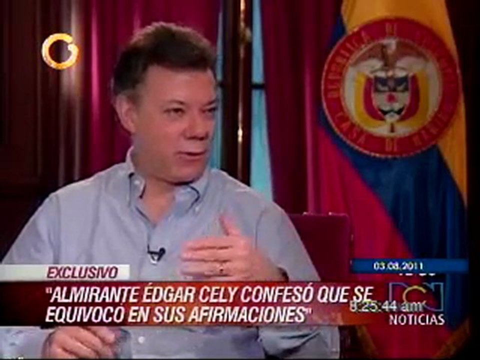 Santos desmiente a su Almirante