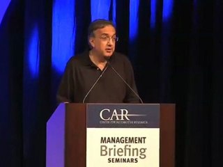 Autosital - Sergio Marchionne, "Automobile : la prospérité au milieu de l'incertitude" - Partie 1 VO