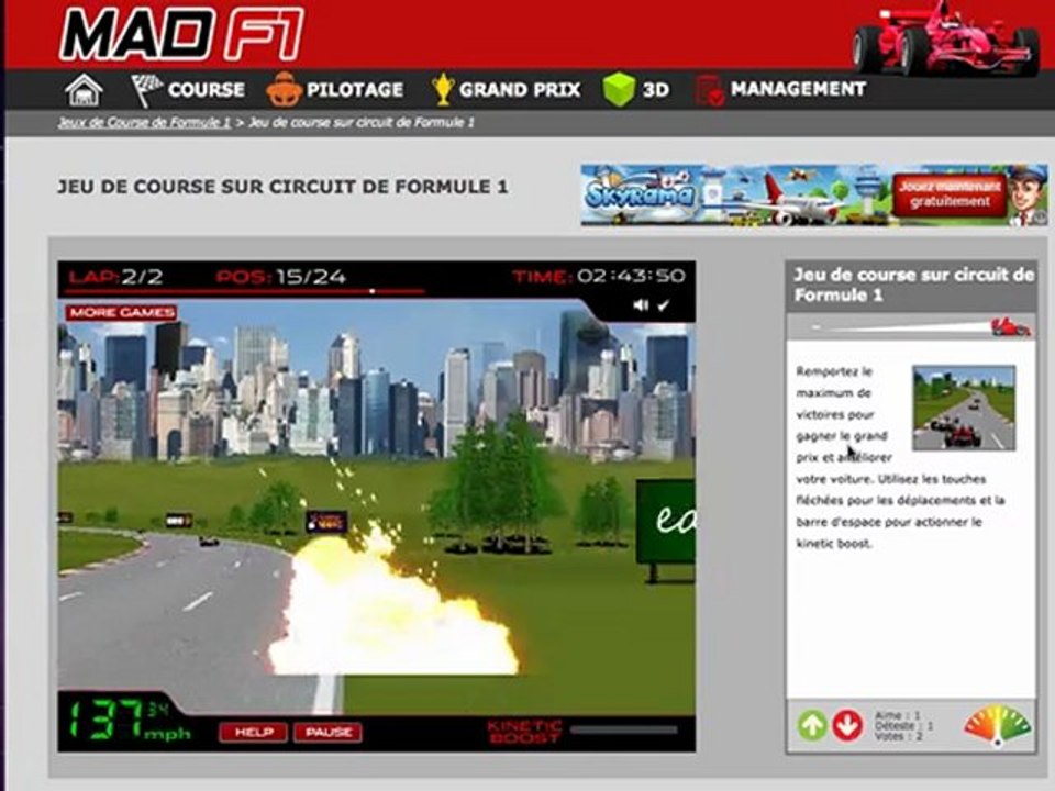 Course de formule 1