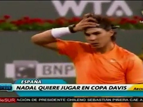 Nadal, dispuesto a jugar Copa Davis con España