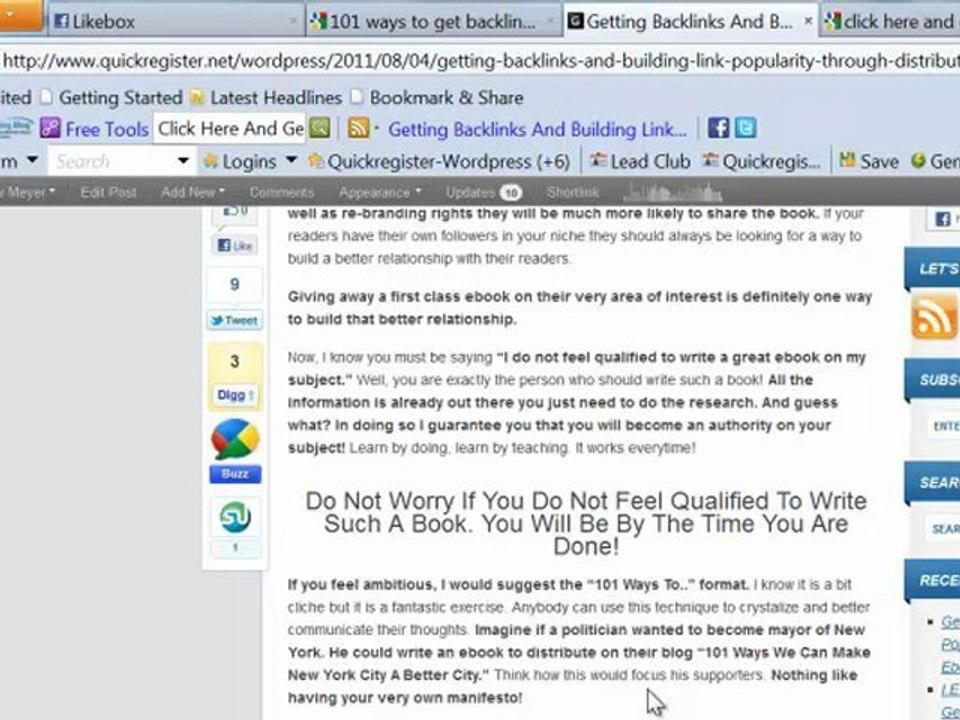 Get Backlinks Giving Away Your Best Ebooks