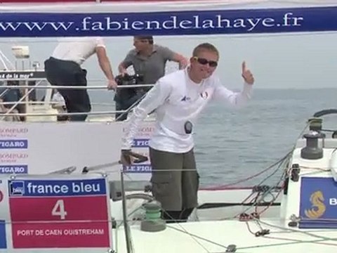 Etape 1 Solitaire du Figaro 2011 arrivée