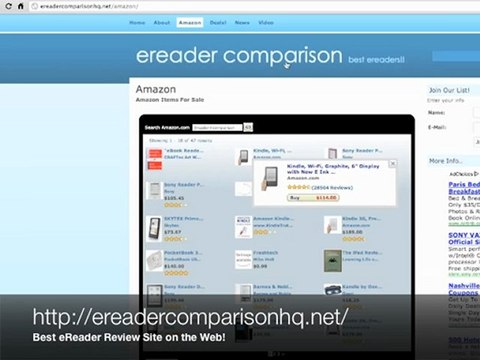 eReader comparison is a complete site for eReader fans that