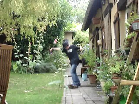 skate: ollie up puis flip